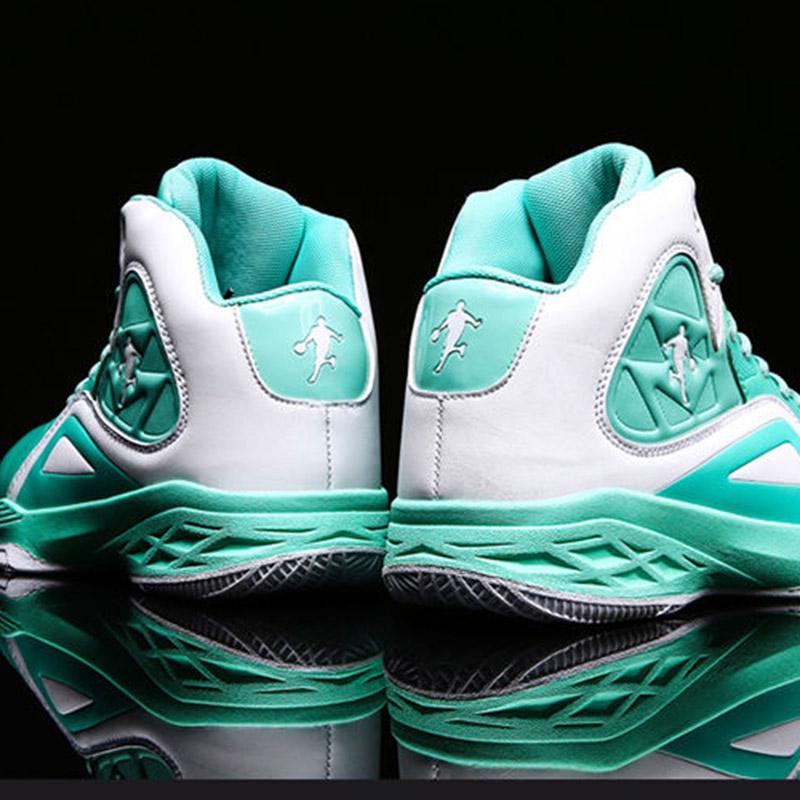 Men Leather Sneakers High-top Wear-resistant Basketball Shoes Deodorant Comfortable Running Shoes