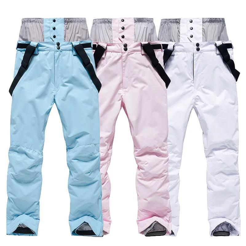 Winter Ski Pants Waist Protection Couples Windproof and Warm Wear-resistant Ski Wear Outdoor Single and Double Board Ski Pants