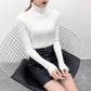 Turtleneck Sweater Women's Autumn and Winter Pullovers Slim Fit and Warm All-match Western Style Fashion Knitted Bottoming Shirt