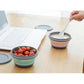 3Pcs Folding Camping Bowl Set Portable Silicone Kitchen Containers for Travel Outdoor Camping