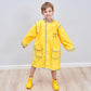 Kid Rain Coat Kawaii Cartoon Printed Raincoat Reflective Stripe Hooded Waterproof Clothes Boy Girl Windbreaker Windproof Rainweaer