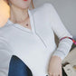 Sweater Long-sleeved Knitted Sweater Women's V-neck Slim Thin T-shirt All-match Sweater Slimming Top Women's Korean Style