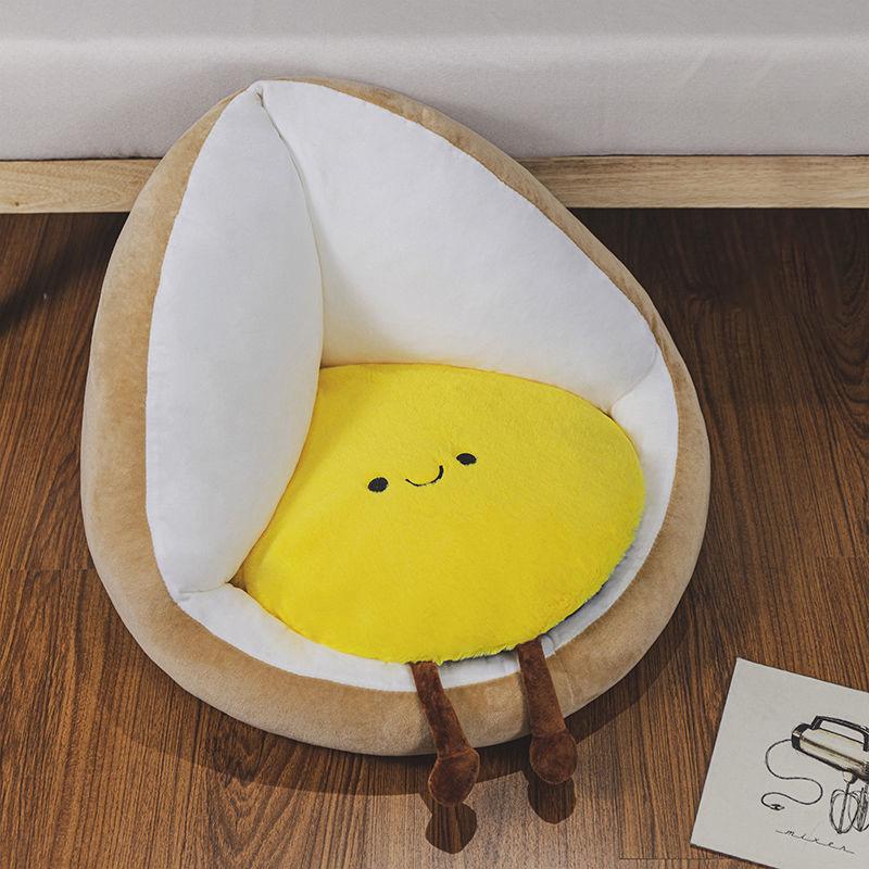 Cartoon Plush Cushion Emi-surround Cushion Tatami Futon Good Flexibility Anti-static Healthy Home Bedroom Living Room Balcony Relax Lounge Furniture