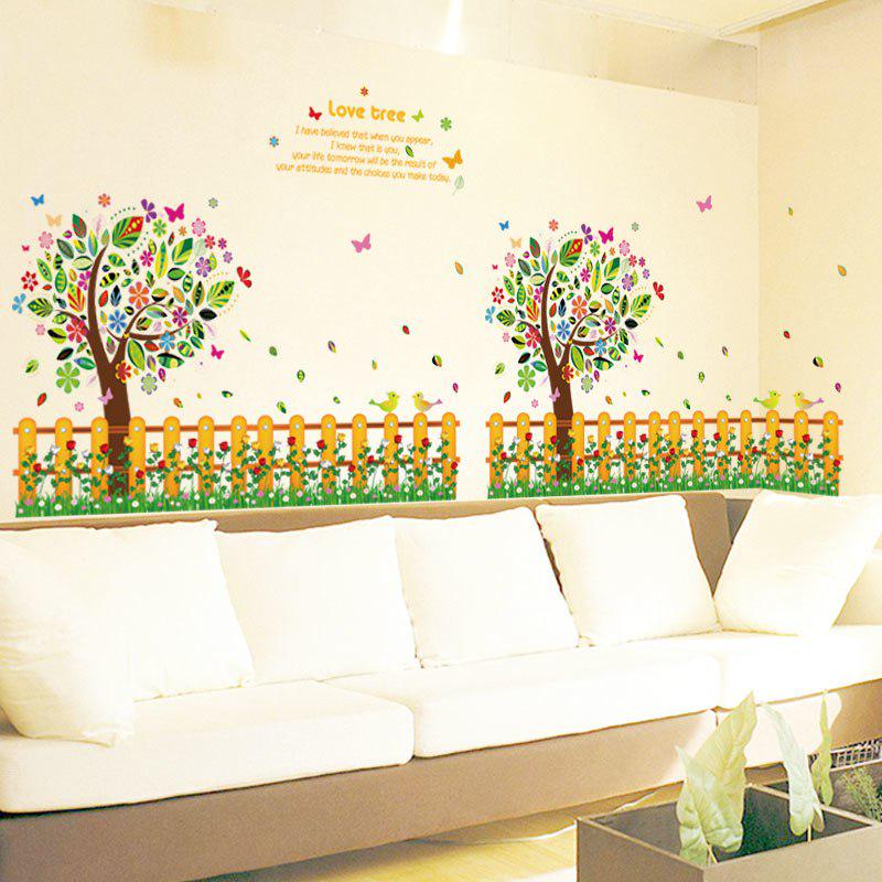 [sticker ]Cartoon Diy Colorful Pastoral Style Wall Stickers For Children Kids Rooms Nursery Wall De