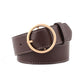 Concise Round buckle ladies wide belt fashion buckle pants belt