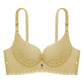 Lace-up Bra Summer Thin Section Seamless Breathable Bra Underwear Women's No Steel Ring Adjustable Push-up Bra