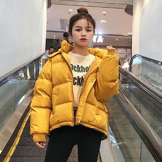 Winter Trend of Women's Bread  Loose Cotton Coat Short Comfortable and Warm Padded Jacket