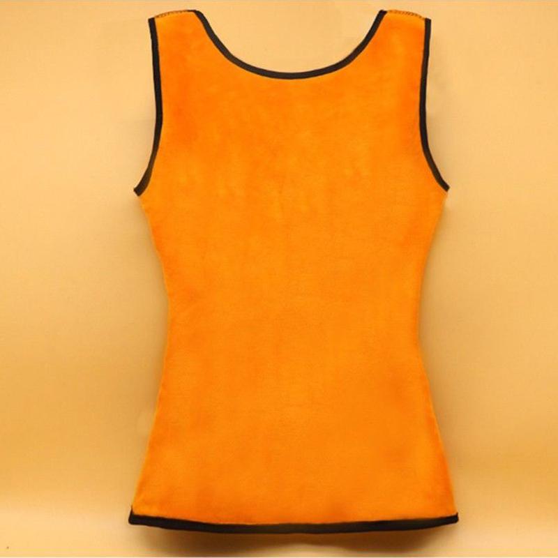 Two-layer Thickening Winter Ladies Warm Vest Women Plus Velvet Padded Vest Large Size Lace Base Underwear No Need To Wear A Bra