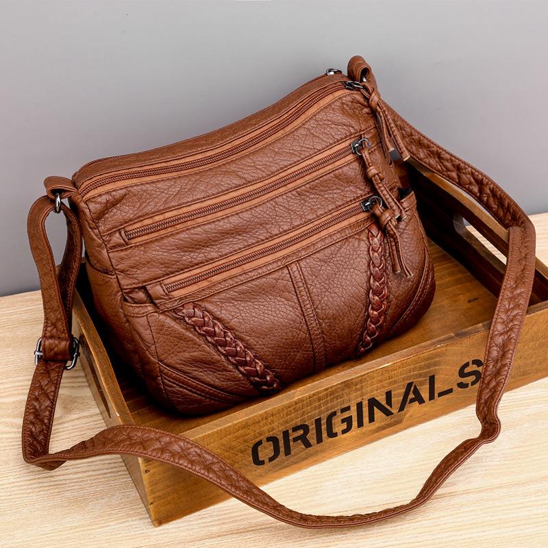 New Fashion Soft PU Leather Bags Women Shoulder Bags Luxury Handbags Women Bag Designer Crossbody Bags for Women Casual Messenger Bag