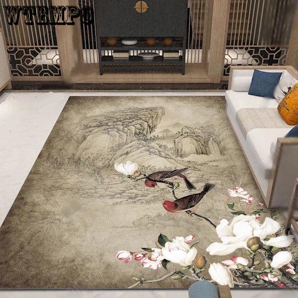 Modern Nordic Style Carpet for Living Room Rectangle Geometric Home Area Rugs Anti-slip Large Carpet