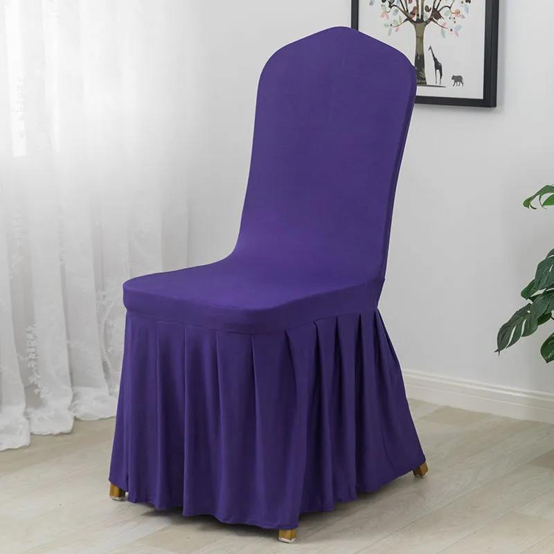 White Red Chair Cushion Cover Home Hotel Restaurant Wedding Banquet Elastic Chair Cover Dust Protection Stool Cover