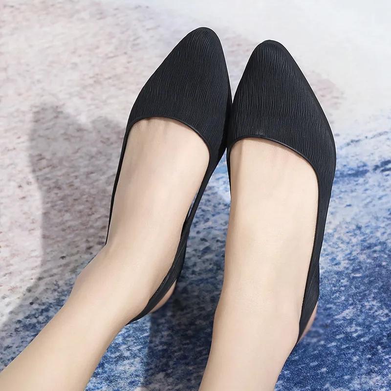 Sandals Women's Summer Outdoor Ladies Style Korean Style Single Shoes Solid Color Casual Shoes Shallow Shoes