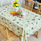 Pvc Table Cloth Rectangular Table Cloth Waterproof and Oil-proof Disposable Lace Bronzing Printing Coffee Table Mat Tablecloth Cloth