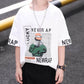 Children's Clothing Boys Summer Suit Fashion Soft Breathable Light Breathable Cartoon Letter Printing Short Sleeves + Cropped Pants Two-piece Set