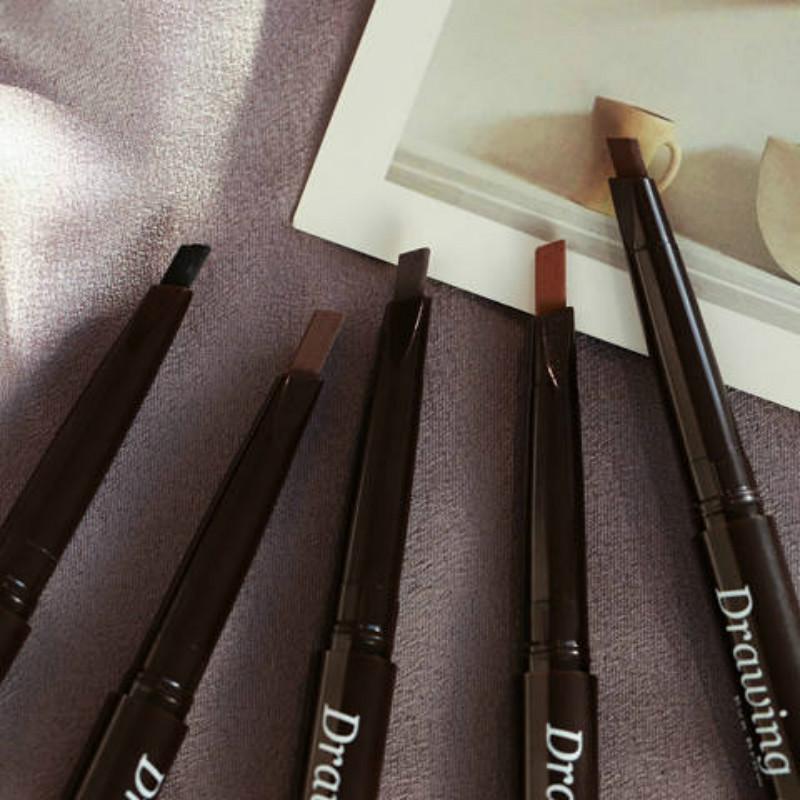 Waterproof sweatproof natural lasting non-fading gift eyebrow knife double-headed eyebrow pencil