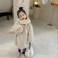 Girls Lamb Velvet Jacket Winter Thick and Warm Korean Style Jacket Plus Velvet Cute Bear Fur Sweater