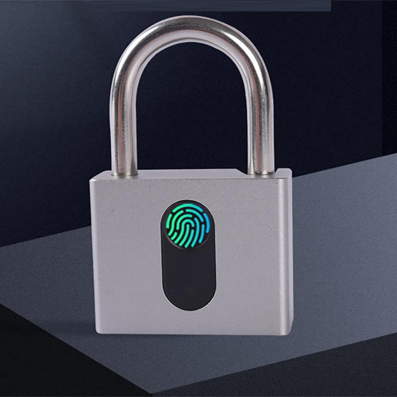 Home Security Electronic Small Lock Bluetooth Remote Unlocking Charging Large Portable Waterproof Intelligent Fingerprint Padlock