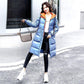 Trendy Autumn and Winter Plus Size  Women's Padded Jacket Mid-length Shiny Warm Cotton Jacket