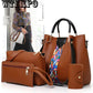 Trend four-piece handbags summer fashion simple shoulder bag casual Messenger bag large capacity