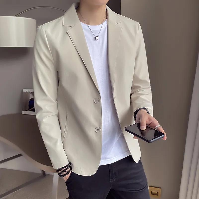 Summer Men's Suit Jacket Thin Section Trend Handsome Men's Casual Konishi Decoration Top Single Piece