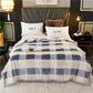Pure Color Thick Milk Fleece Blanket Quilt Coral Fleece Autumn and Winter Flannel Blanket Plus Fleece Quilt Nap Blanket