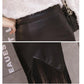 Black PU Leather Skirt Women 2020 Midi Sexy High Waist Bodycon Skirt Office Pencil Skirt Knee Length