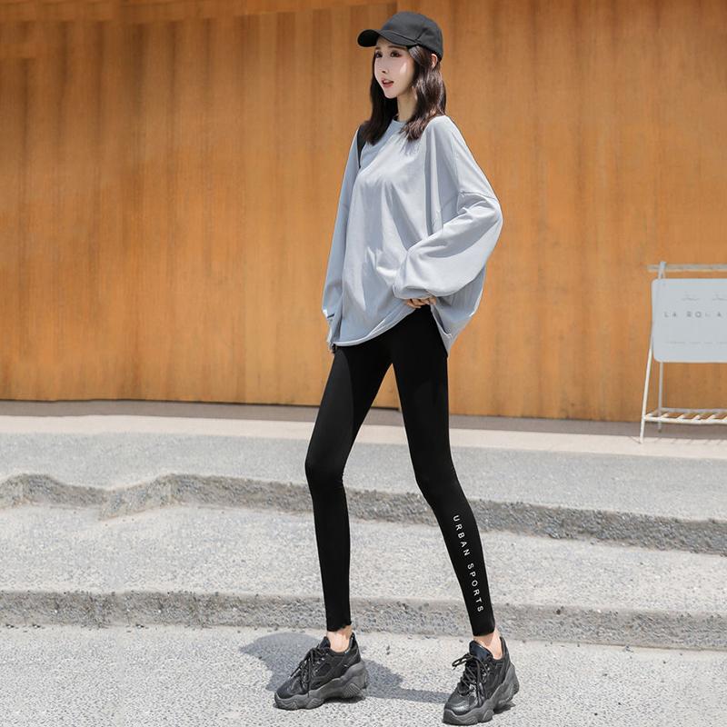 Shark Skin Leggings Women Wear Thin Skinny Tight Autumn and Winter Stretch Abdomen Skinny Legs Barbie Yoga Stretch Pants