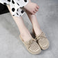 Women's Summer  Slippers Indoor Flat Bottom Breathable Non-slip Outer Wear Slippers