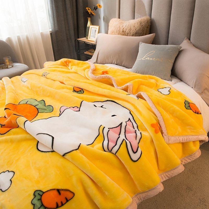 Soft Coral Fleece Blanket Warmth Sheet Bed Cover Fluffy Plush Faux Fur Blanket Blanket Solid Sofa Blanket Cover Thin Flannel Blanket Nap Cover Blanket