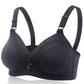 Embroidered Beautiful Back No Steel Ring Gathered Anti-sagging Breast Large Size Thin Ladies Sexy Comfortable Breathable Soft Bra