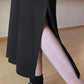 Skirts for Women Spring Summer Elastic High Waist Skirt Female Solid Color Loose Split A-line Skirts Girl's Long Sports Skirt