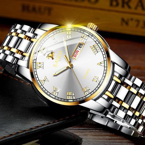 Men Mechanical Watch Watch Men Steel Business Waterproof Luminous Moon Phase Watches