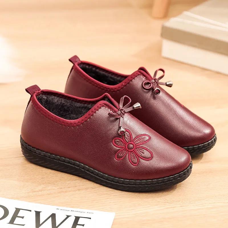 Non-slip Mother Shoes Winter Women's Cotton Shoes Plus Velvet Thick Women's Snow Boots Waterproof