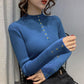Half-high Neck Bottoming Sweater Women Fall/winter Long-sleeved Stretch Slim-fit Inner Base Sweater Women's Top Sweater