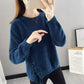 Autumn and Winter Mink Velvet Sweater Loose Casual Jacket Fashion Knitted Blouse