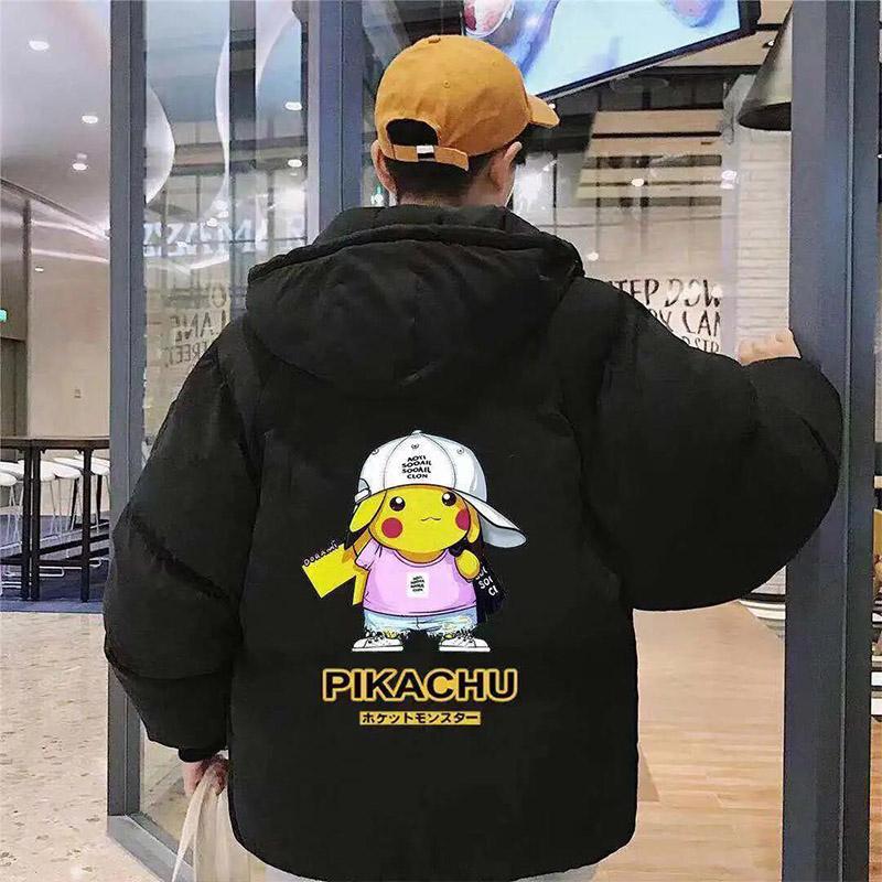 Bread Clothing Male Students Korean Short Cotton Clothing Winter Fashion Trend Loose Plus Size Cotton-padded Jacket Thick Warm and Cold-proof Jackets