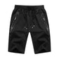 Summer Thin Breathable Casual Stretch Shorts Men's Sports Pants Knitted Five-point Pants Large Size Wild Loose Straight Beach Pants