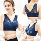 1 Piece of Lace Underwear Bra Middle-aged Women's Sports No Steel Ring Vest Style Large Size Gather Beautiful Back