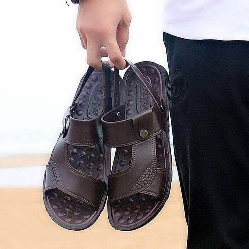 Summer Leisure and Comfortable Sandals Dual-purpose Men's Sandals and Slippers Massage Sandals