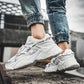 Functional Wind White Black Shoes Sports Casual Daddy Shoes Men's Super Fire Wild Pure Color Simple Couple Shoes