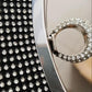 Women's Clutch Bag Elegance Luxury Shoulder Bag Ladies Wedding Evening Banquet Bridal Rhinestones Smooth Metal