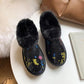 Snow Boots Women's Winter All-match Short Boots Sequined Short Boots To Keep Warm and Velvet Cotton Shoes Tide