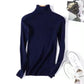 Women's Sweater Thickened Turtleneck Warm Autumn and Winter Knitted Women's Stretch Soft Pullover