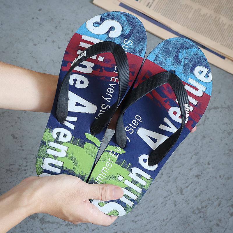 Slippers Summer Flip Flops Men Cozy Antiskid Flat Shoes Long Section Thick Crust Beach Slippers Men
