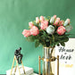 Bulgarian Rose Simulation Bouquet Fake Flower Decoration European Plastic Flower Decoration Silk Flower Living Room Table Decoration