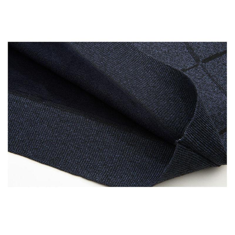 Autumn and Winter Sweaters Plus Velvet Thick Warm Bottoming Shirt Fashion Trend Suitable for Middle-aged and Elderly Men