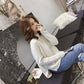Pofulove half-neck women's decoration slim slim all-match fashion short knitted base shirt women