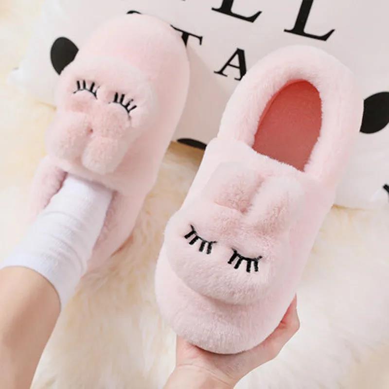 Cotton Slippers Women's Bag with Indoor Thick Bottom Cotton Shoes Slippers Household Autumn and Winter
