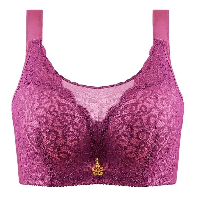 Sexy Pushup Bra Bras C D E F Plus Size Bralette Women Lingerie Wireless Underwear Lace Brassiere Large Big Size 38-46 Ladies