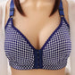 Front Button Bras Anti-sagging Gathering Receiving Breasts Without Steel Rings Women's Large Size Thin Underwear Bras